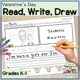 Tracing and Writing Practice Worksheets for K-1 Valentine'