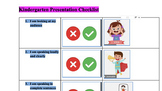 K/1 Visual Presentation Checklist