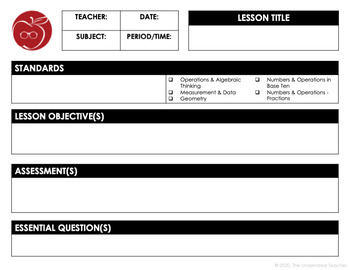 k 12 differentiated math lesson plan template pdf version