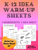 K-12 Warm-Up Sheets - Choice-Based Art