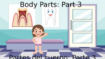 Preview of K-12th Grade Editable English/Spanish 20 slide PowerPoint Learn the Lower Body