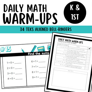 Preview of K-1st Daily Math Warm-Ups