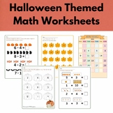 K-1st Grade Halloween Math Sheets: Odd, Even Numbers, Add 