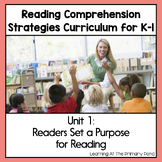 Reading Comprehension Lesson Plans for K-1 {Unit1:Setting 