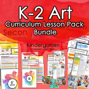 Preview of K-2 Art Curriculum Lesson Pack Bundle