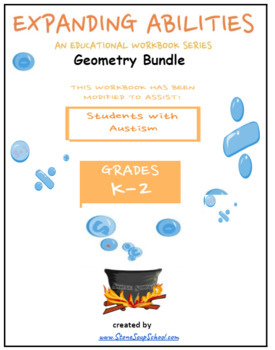 Preview of K - 2, CCS: Geometry Math Bundle for Students with Autism