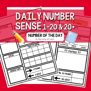 Preview of Daily Number Sense BUNDLE | Number of the Day | Daily Math | Primary Math