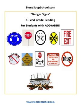 Preview of K- 2: Danger Signs, Life Skills for students with ADD/ ADHD