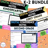K-2 Digital Conference Notes Reading Writing Math Standard