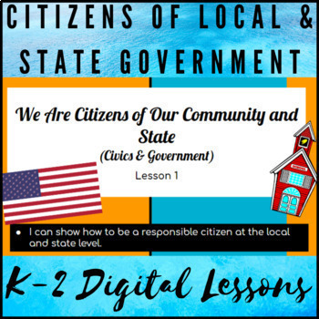 Preview of K-2 Digital Social Studies Lessons - Citizenship & Rules and Laws