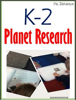 Preview of K-2 Fill In Planet Research Books