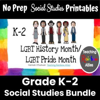 Preview of K-2 LGBTQ Pride Month History Growing Bundle