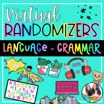 Preview of K-2 Language & Grammar Virtual Randomizer Videos | Distance Learning Tools