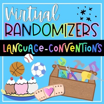 Preview of K-2 Language & Conventions Virtual Randomizer Videos | Distance Learning Tools