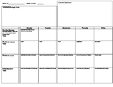 K-2 Lesson Planning Worksheet