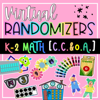 Preview of K-2 Math [C.C. & O.A.] Virtual Randomizer Videos | Distance Learning Tools