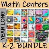 K-2 Math Centers Year Long Bundle