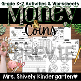 K-2 Money and Coins Counting, Value, Matching, and ID Work