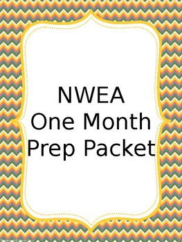 Preview of K-2 NWEA Primary Math One Month Prep Workbook