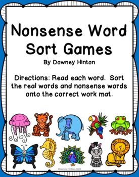 Preview of K-2 Nonsense Word Sorts - Correlates with Reading Horizons Phonics Program