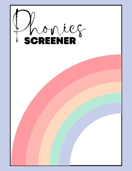 Preview of K-2 Quick Phonics Screener