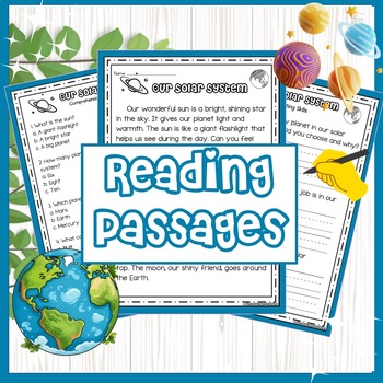 Preview of K-2 Reading Passages Worksheets (20 Passages + 160 Questions)