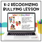 K-2 Recognizing Bullying Lesson Plan