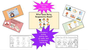 Preview of K-2 Responsibility Lesson-No Reading Required & Handouts and Activity