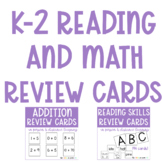 K-2 Review Flashcards Bundle