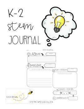 Preview of K-2 STEM Journal Engineering Process Template