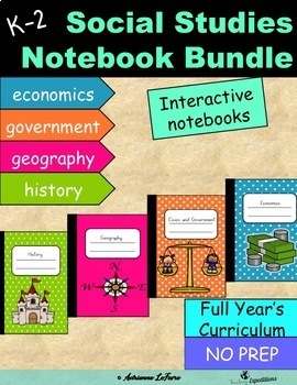 Preview of K-2 Social Studies BUNDLE for Interactive Notebooks
