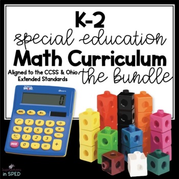 Preview of K-2 Special Education Math Curriculum Year Long Bundle- Aligned to CCSS