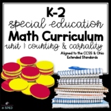 K-2 Special Education Math Curriculum: Unit 1 Counting and