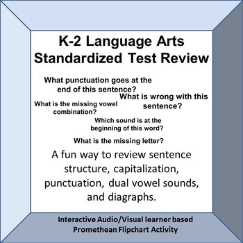 Preview of K-2 Standardized Test Language Arts Review Fun Promethean ZOOM