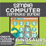 K-2 Simple Computer Center Lab Lesson Template Bundle: Din