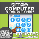 K-2 Simple Computer Center Lab Lesson Template Bundle: Fro