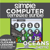 K-2 Simple Computer Center Lab Lesson Template Bundle: Oce