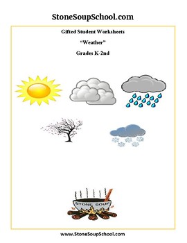 Preview of K -2 Types of Weather for Gifted and Talented Students