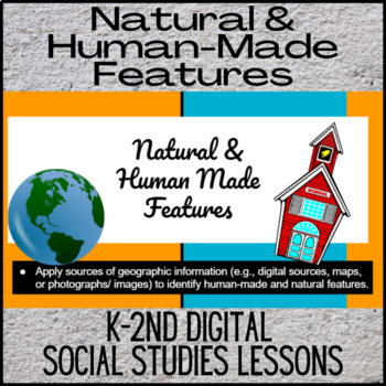 Preview of K-2nd Digital Social Studies Lessons - Natural & Man-Made Features