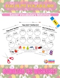 K-2nd Grade Coloring Easter Vocabulary Matching 11-Page Re