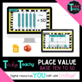 K-2nd Place Value Base Ten to 50 Interactive** Digital**GS