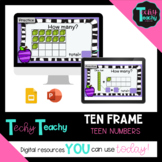 K-2nd Ten Frame TEEN Numbers ** Digital**Google Slides/PP*