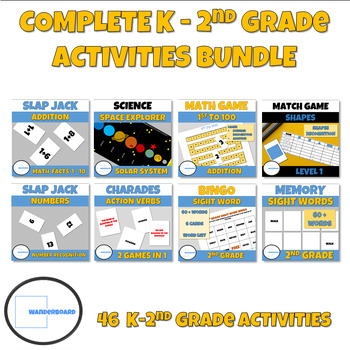 Preview of K-2nd activities & games bundle