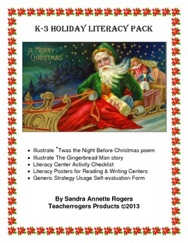 Preview of K-3 Holiday Literacy Bundle (CCSS aligned)