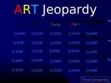 K-4 Art Vocab Jeopardy Game ppt