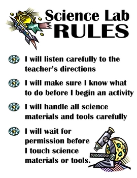 K-4 Science Lab Signs and Rules by Jennifer Norsworthy | TpT