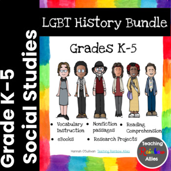 Preview of K-5 Bundle LGBTQ Pride Month History Bundle