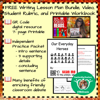 Preview of K-5 COVID Heroes 5-Day COVID-19 Lesson Plan+ Video Resource+ Student Rubric