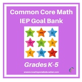 K -5 Common Core Math IEP Goal Bank