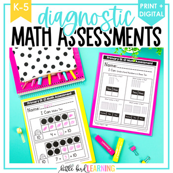 Preview of K-5 Diagnostic Math Assessments Toolkit - Print and Digital